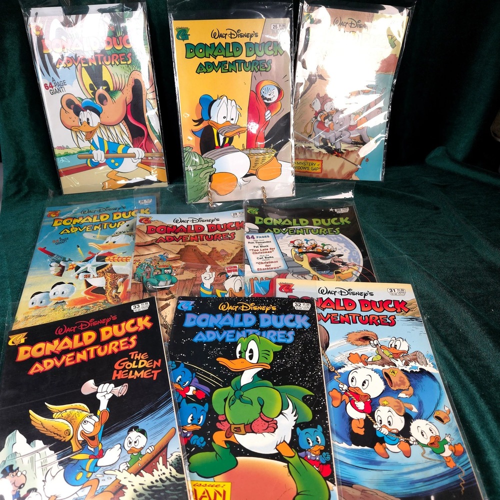 Gladstone Walt Disney's Donald‎ Duck Adventures Comic Lot #25-33